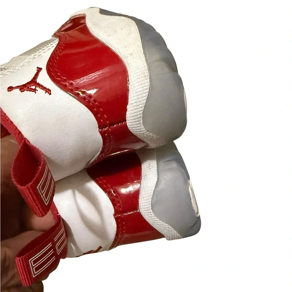 Jordan Red and White High-Top Sneakers in new conditions size7C